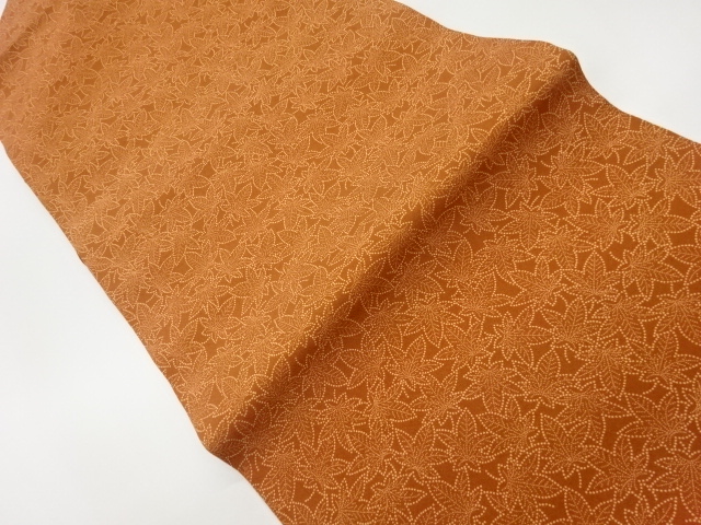 リサイクル　楓模様名古屋帯